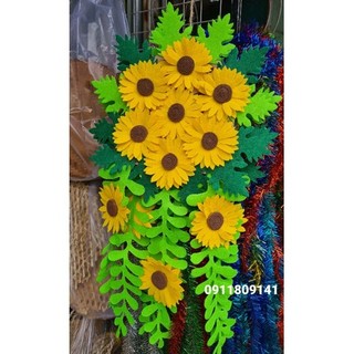 Lẵng hoa nỉ treo tường