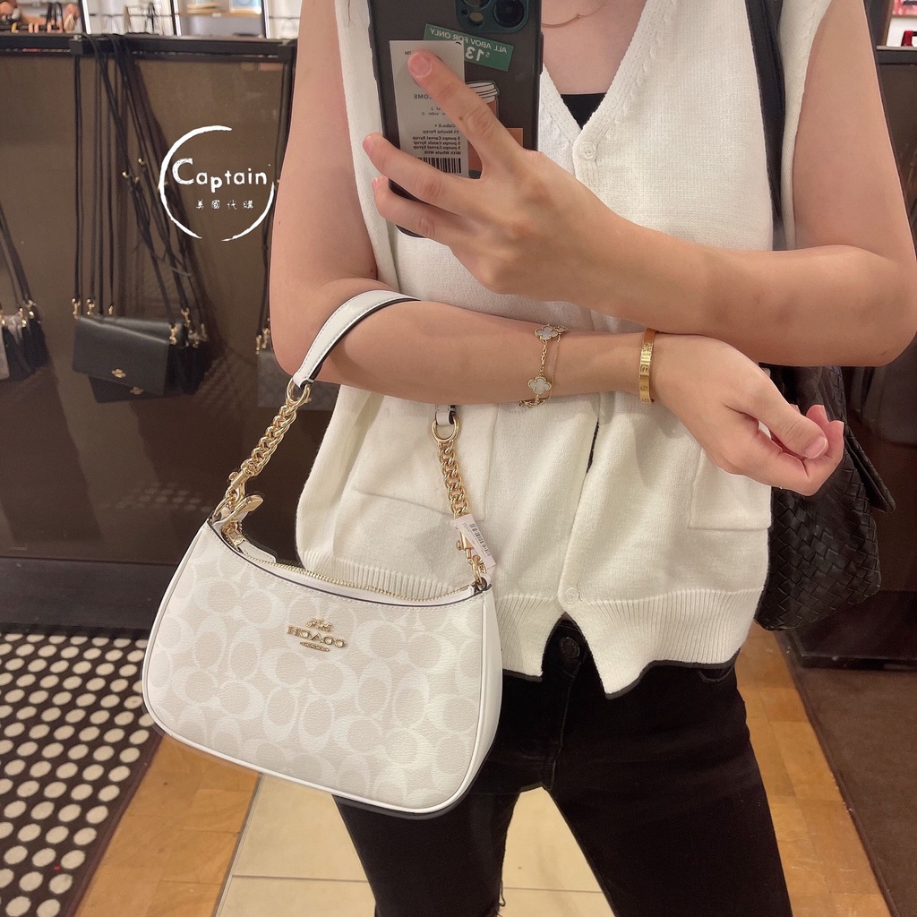 COACH  Túi Đeo Chéo Vai Có Dây Xích Thời Trang Sành Điệu Cho Nữ