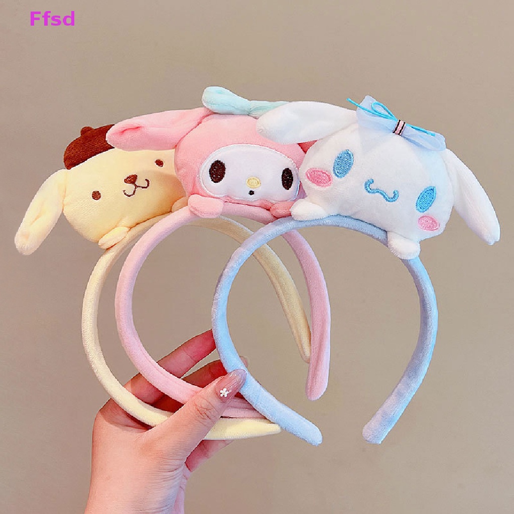 {Ffsd} Băng Đô Rửa Mặt Búp Bê Nhồi Bông Hoạt Hình My Melody Kuromi Kawaii Dễ Thương Cho Nữ * Bán Chạy