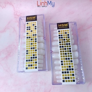 Móng úp chân hsm dạng vỉ - hộp 504 móng úp chân chuẩn phom