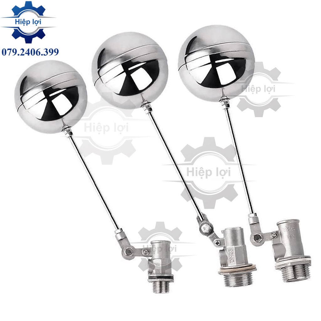 Phao cơ inox - Van phao cơ INOX tự động ngắt nước khi nước đầy bồn, chống tràn nước