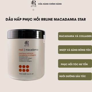 Dầu hấp chăm sóc tóc hư tổn và giúp làm mềm tóc Rrline Macadamia Collagen Star Mask