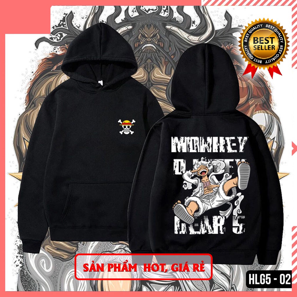 💢HOT Áo Hoodie In Hình Hoạt Họa One Piece Cá Tính Cho Nam Áo Khoác Chui Đầu In Hình Luffy Kiểu Hip-Hop Đường Phố Cá Tính