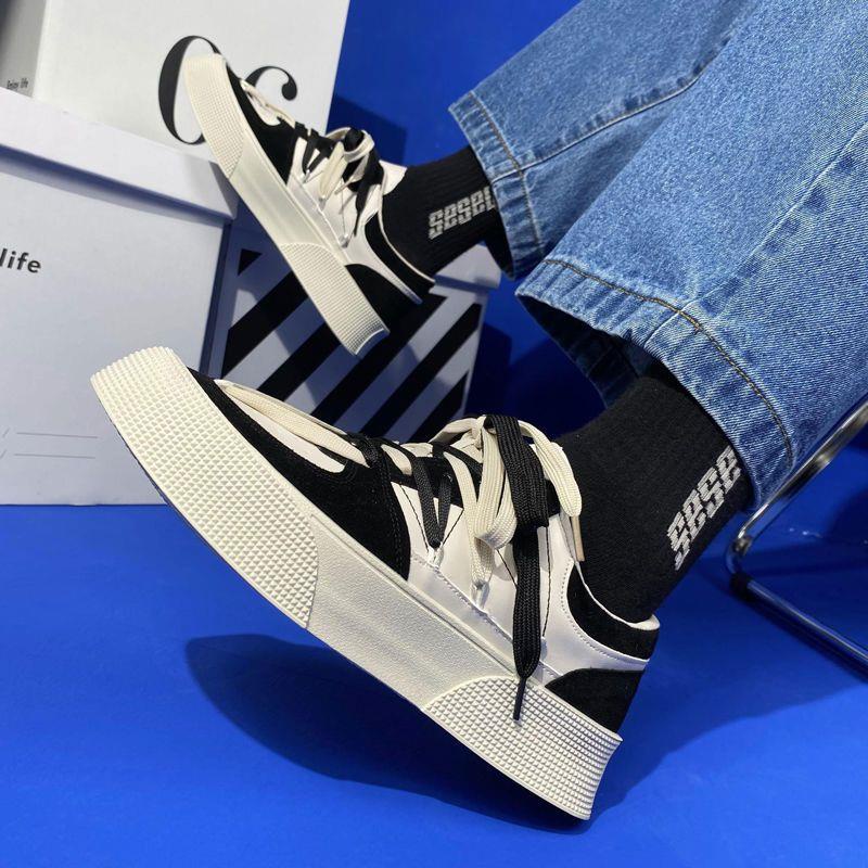 Giày Sneaker Đế Dày Cổ Thấp Thời Trang Mùa Hè 2022 Phong Cách Hàn Quốc Cho Nam