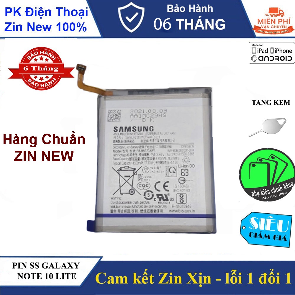 Pin Samsung Galaxy Note 10 LITE  - Chuẩn Chính Hãng - BH 06 tháng
