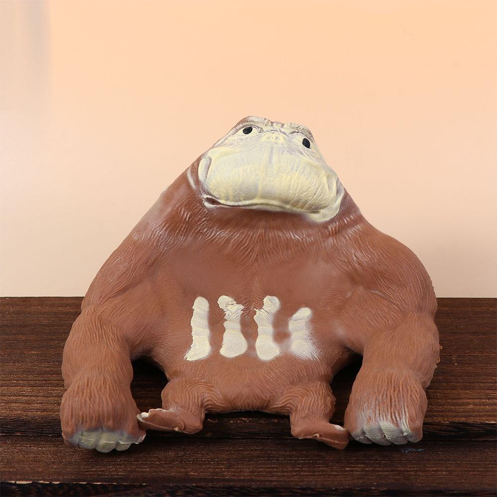 GIOVANNI Elastic Monkey Toy Big Giant Adult Animals Toys Stress Relief Spongy Toys Squeeze Orangutan