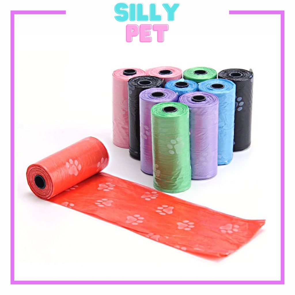 Túi đựng phân mèo - 1 Cuộn nilong mini tự huỷ, tiện dụng Silly.pet