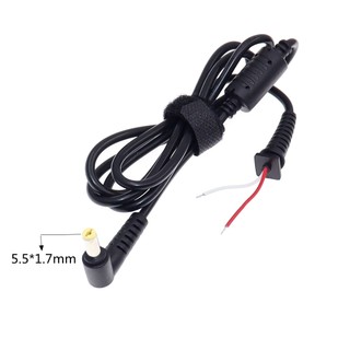 Đầu nối cáp sạc nguồn DC 5,5x1,7mm 90 dây góc phải cho bộ chuyển đổi máy tính xách tay / máy tính xách tay Acer