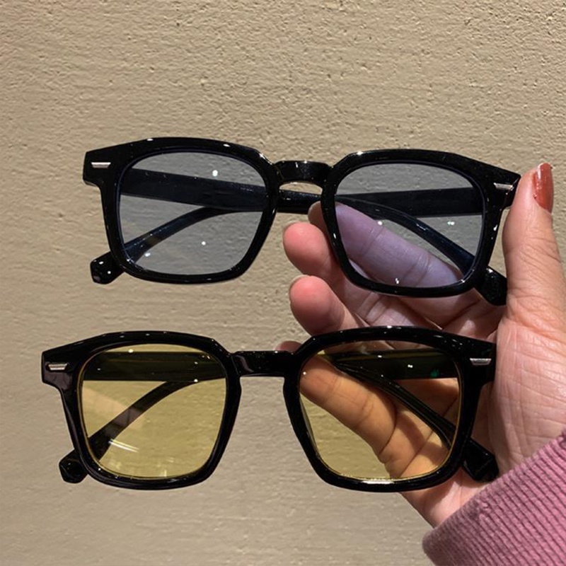 🌈Kính mát gọng vuông chữ V thời trang,mắt kính gọng nhỏ nhiều màu nam nữ form unisex thời trang Hàn Quốc MK2C