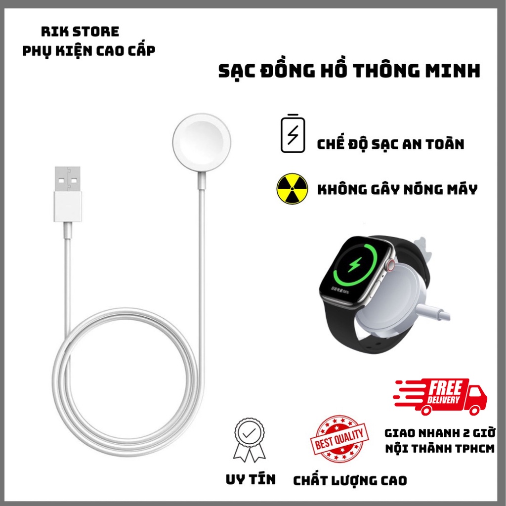 Dây cáp sạc USB thích hợp cho đồng hồ thông minh