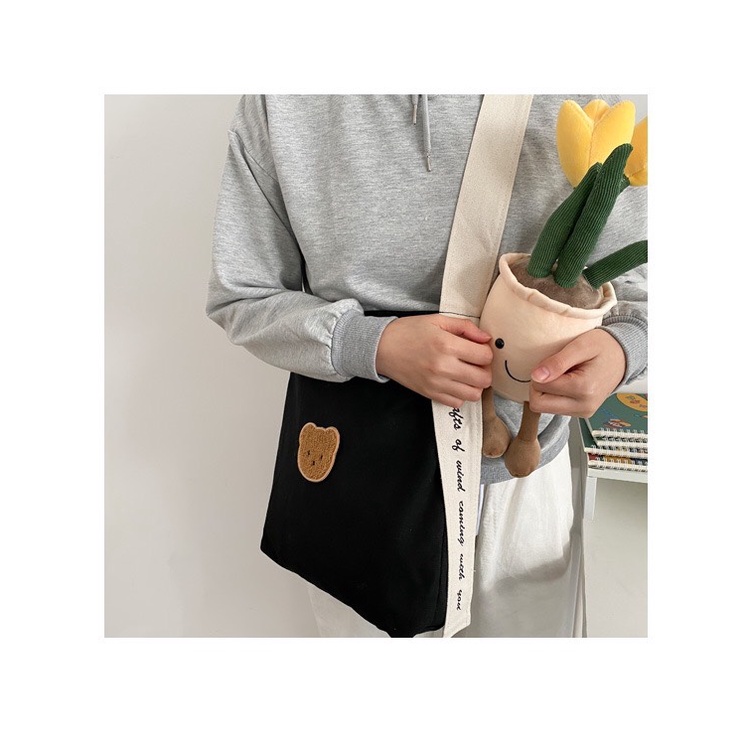 {Tiệm Vớ Tiny} TÚI ĐEO CHÉO HỌA TIẾT THUÊ GẤU NÂU-TIỆN LỢI-NHỎ GỌN