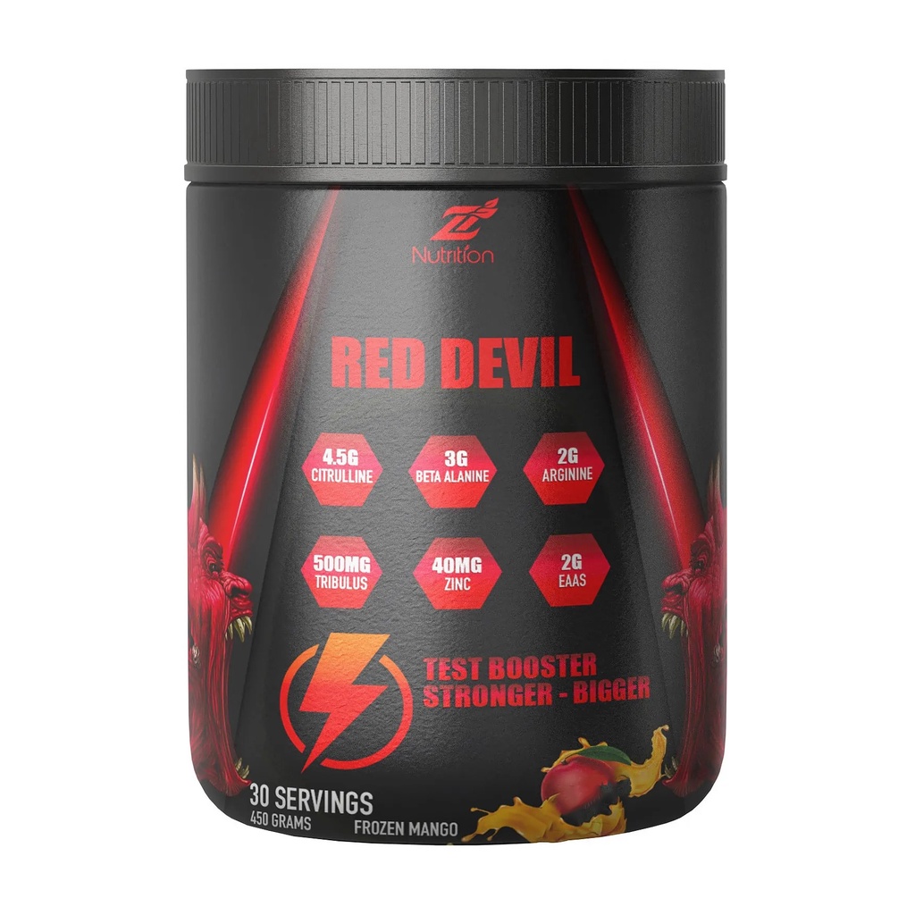 Z Nutrition Red Devil Pre Workout Mạnh,Tăng Testosterone, Tăng Sức Bền Và Hiệu Suất Tập Luyện X10