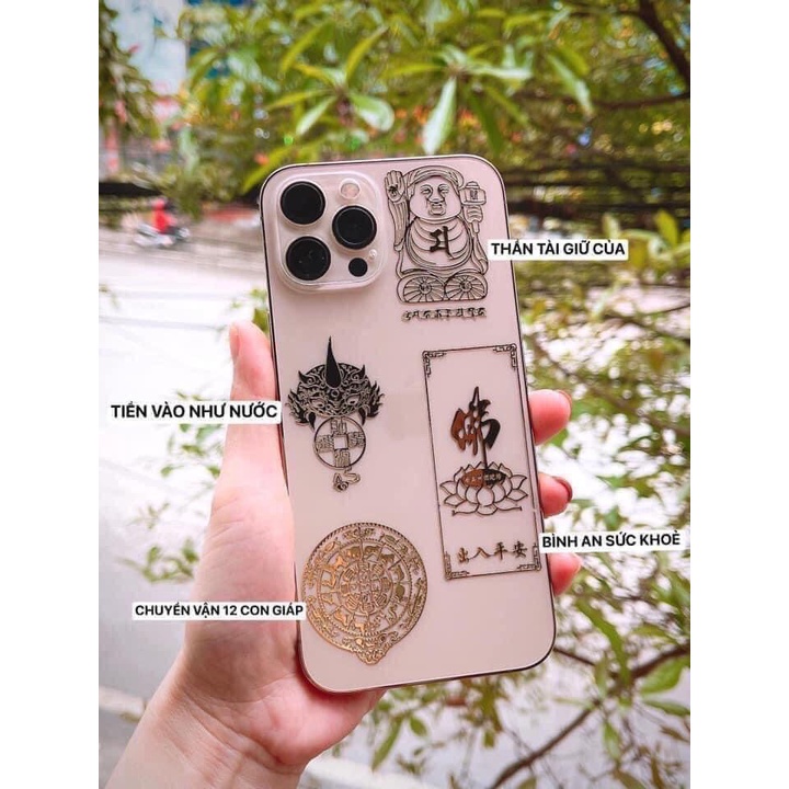 Linh phù dán điện thoại cầu tài lộc, công danh, may mắn, tình duyên