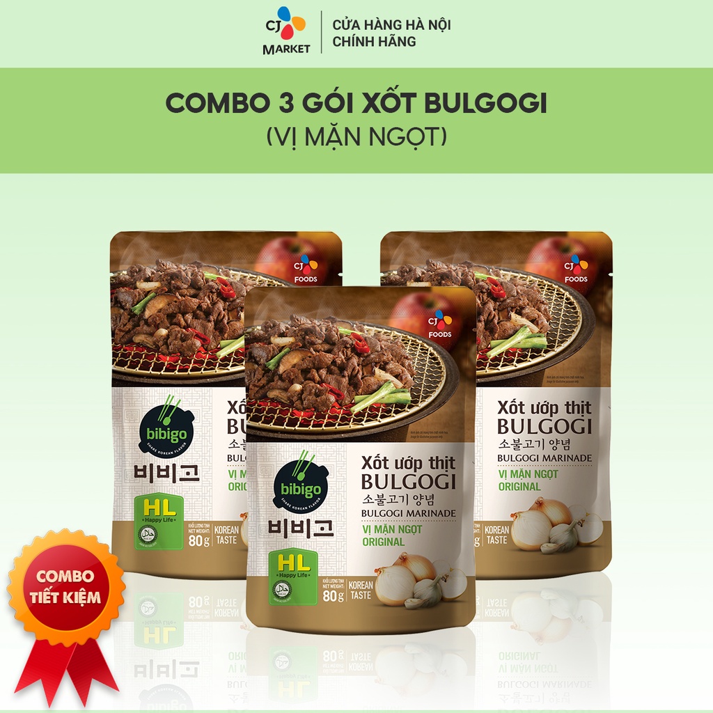 Xốt ướp thịt Bulgogi Bibigo Gói 80g