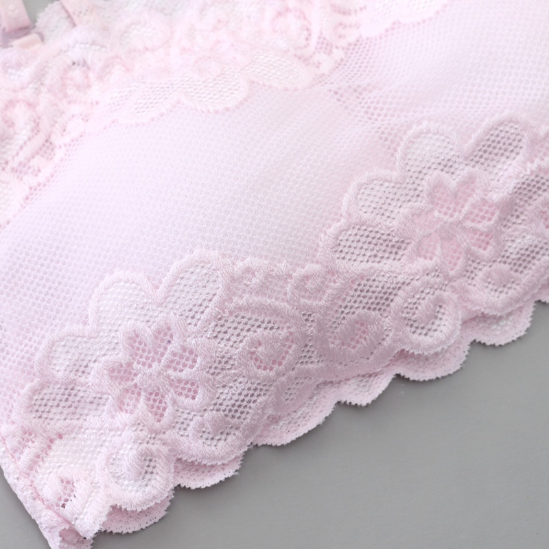 Áo Ngực Phối Ren Kích Thước 70-75 cm / 27.56-29.53 inches JZ006#Áo Ngực Không Dây 831 Có Mút Nâng Ngực Phối Ren Quyến Rũ