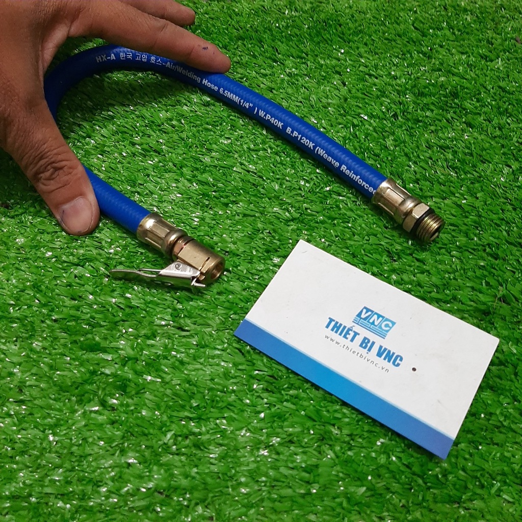 Dây bơm đầu kẹp rời thay thế cho tay bơm ren 13mm