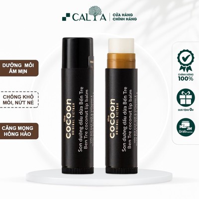 Son Dưỡng Cocoon Dầu Dừa Dưỡng Môi Mềm Mịn - The Cocoon Son Dưỡng Dầu Dừa Bến Tre 5g