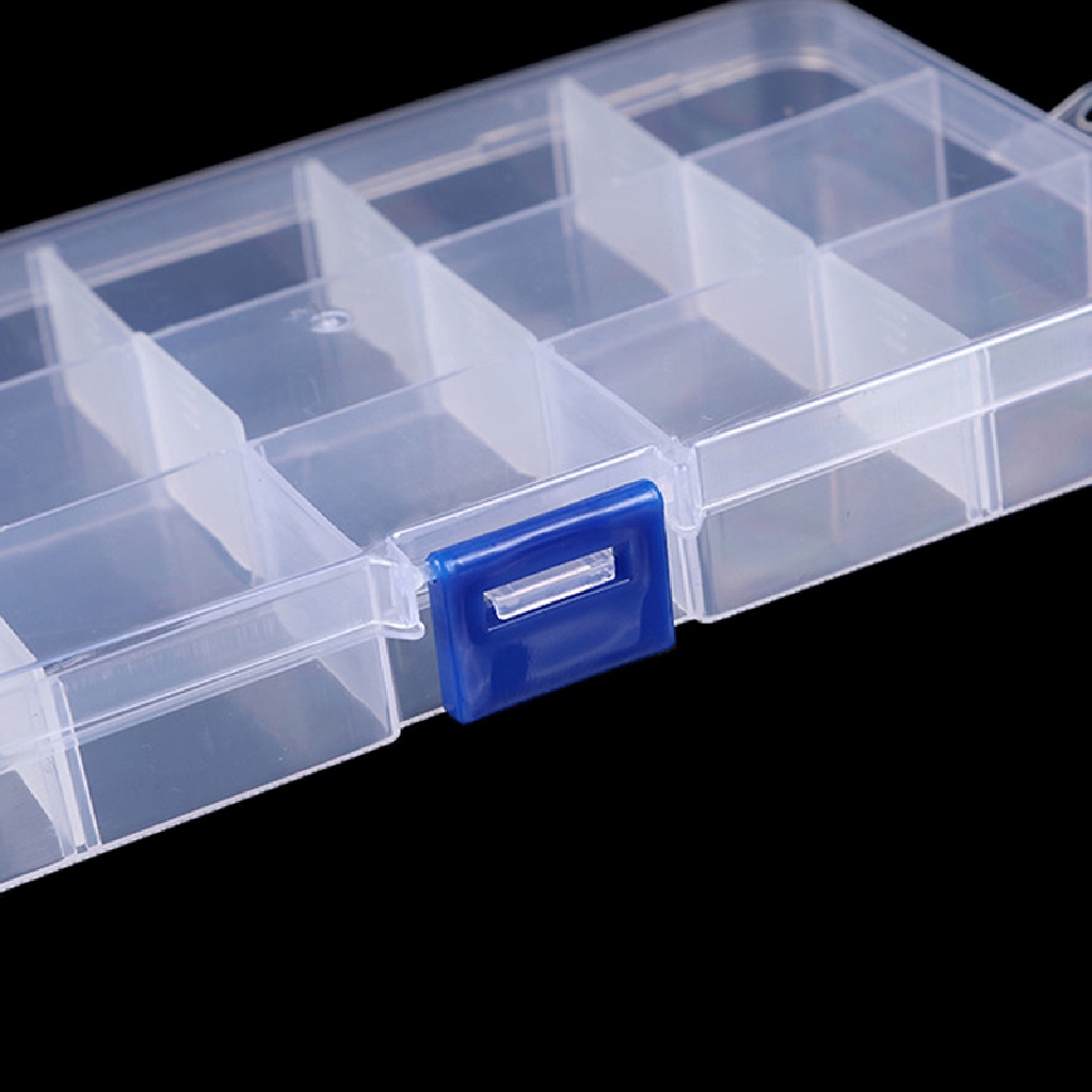 < Cardflower > Hộp 15 Ngăn Trong Suốt Đựng Trang Sức Hạt Cườm Cho Trang Sức Vòng Đeo Tay