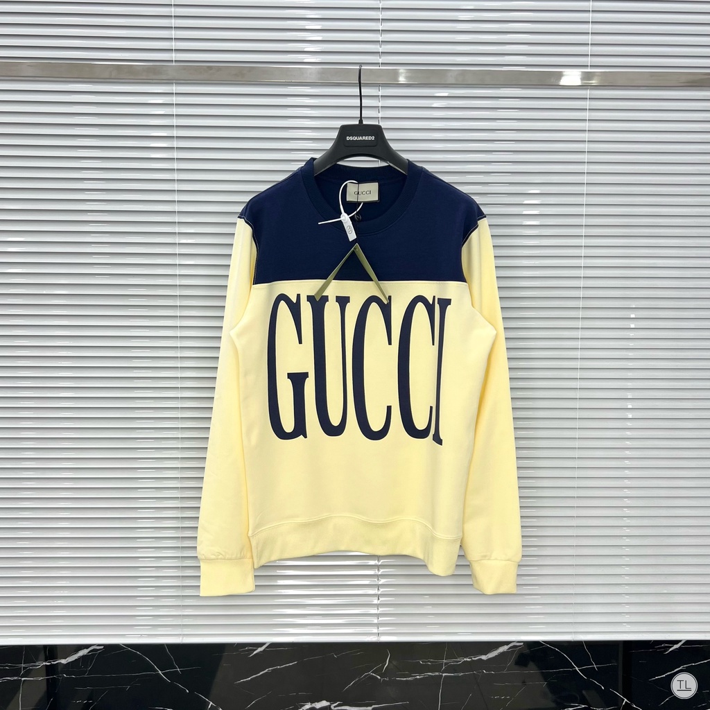 🔥Hot🔥Áo nỉ Gucci phối 2 màu hot trend Nam Nữ Thu Đông 2022