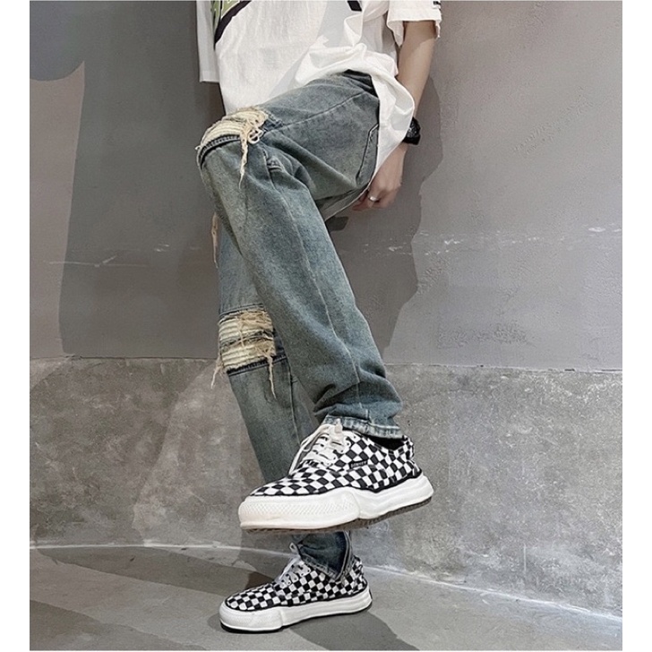 Quần jeans zipper G650 form skinny , vải denim cao cấp