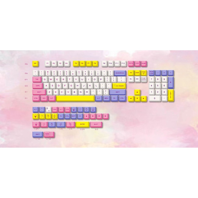 Bộ 135 Nút Bấm Thay Thế Cho Bàn Phím Chơi Game XDA Cherry MX