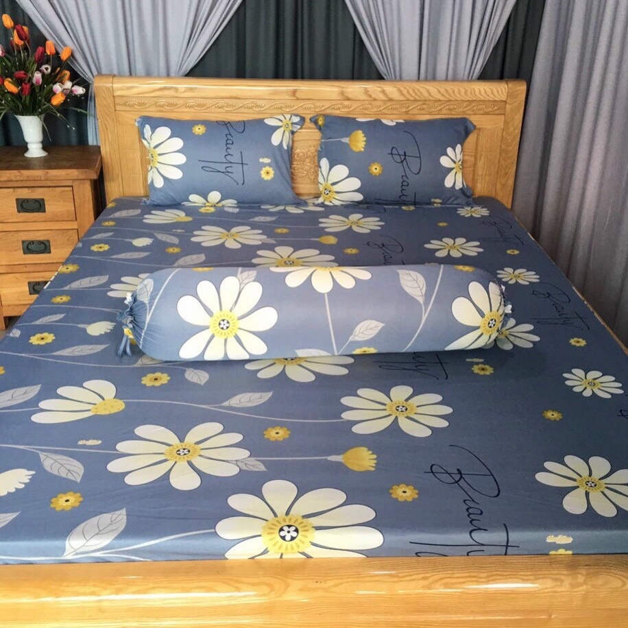 Bộ Drap Thun Hàn Quốc Mát Lạnh Cực Hot 1m2 hoặc 1m4 x 2m
