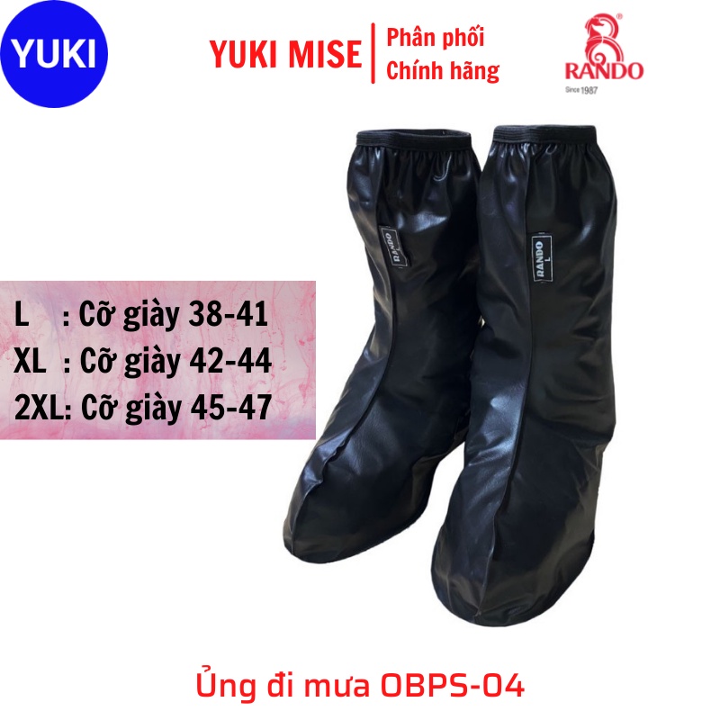 Giày Boots Đi Mưa , Ủng Đi Mưa Chống Nước RANDO - OBPS 04 [ YUKI MISE ]