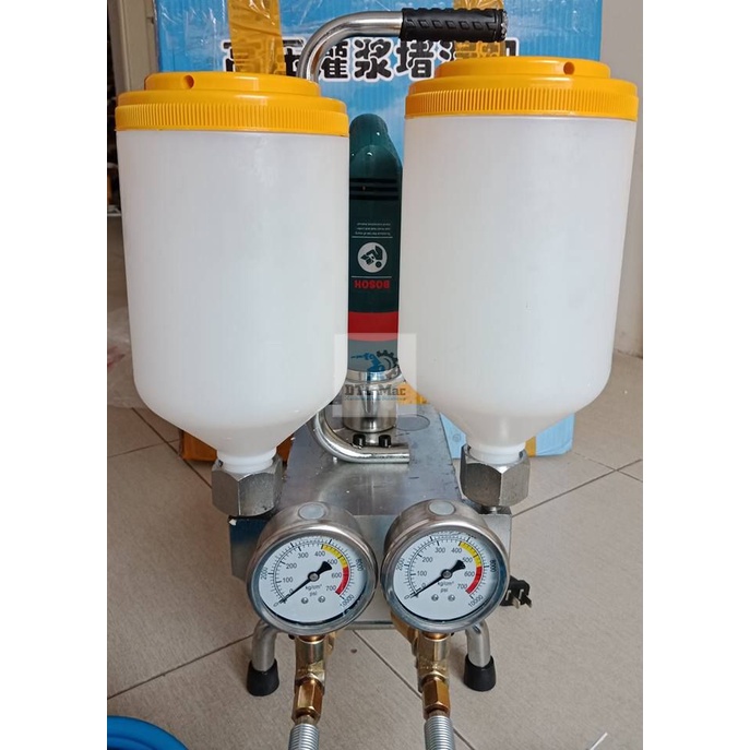 Bộ Máy bơm keo chống thấm PU 9999. Máy bơm keo 2 thành phần. Thi công bơm PU Foam