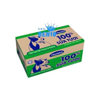 Thùng 12 hộp Sữa tươi tiệt trùng Vinamilk 100% Có đường 1L