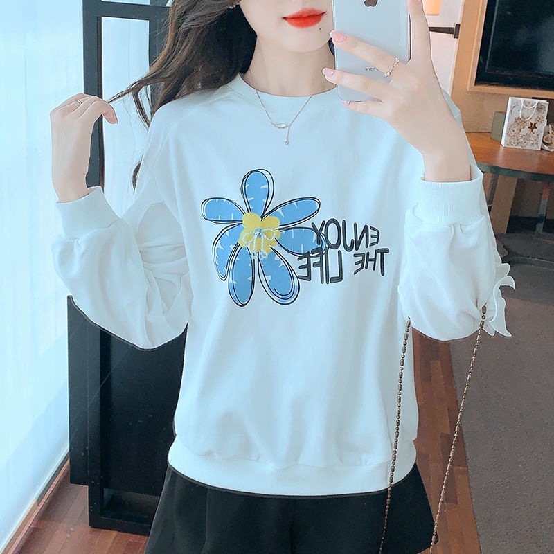 Áo Hoodie Nữ Tay Dài In Chữ Thời Trang Trẻ Trung