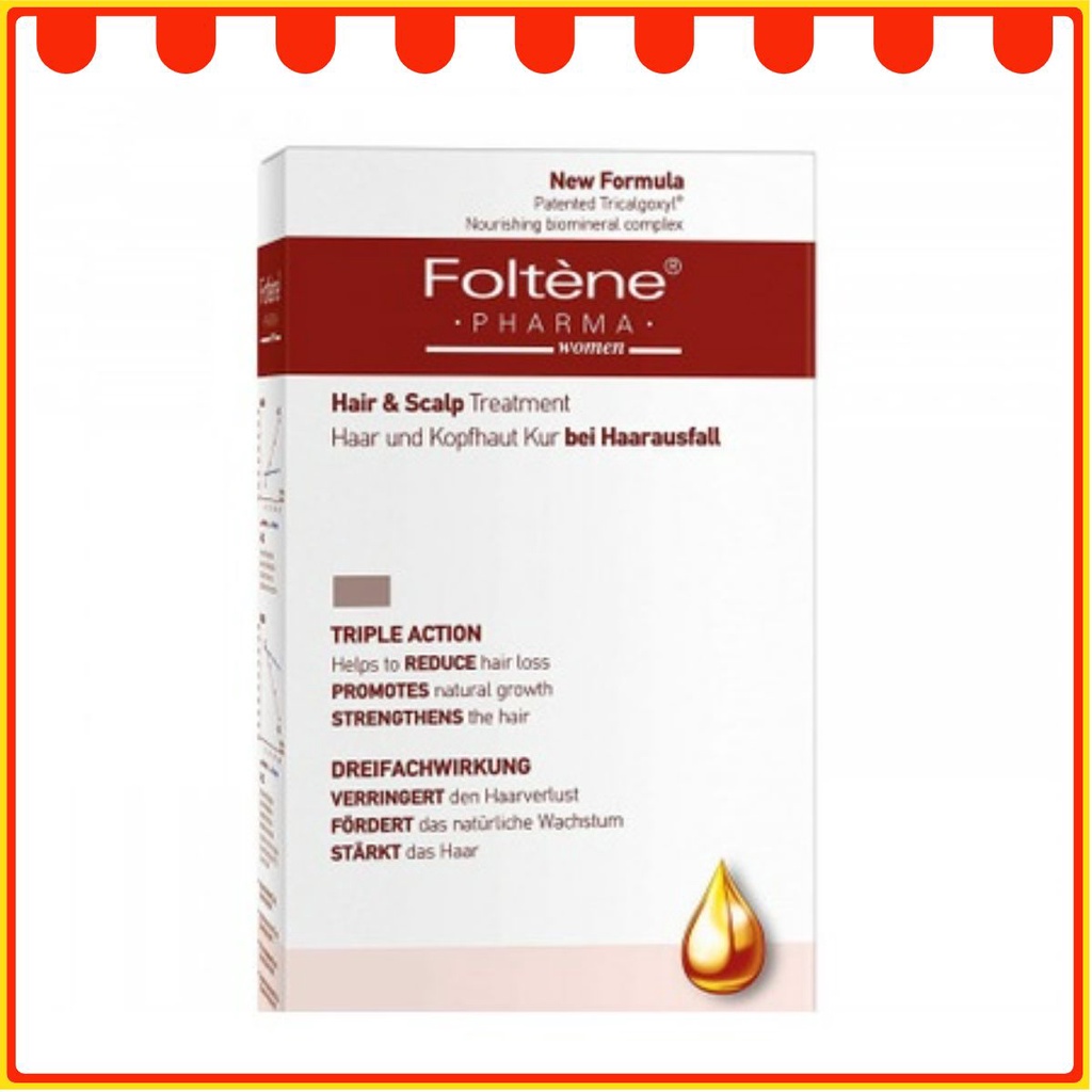 [Nhà Thuốc  068] Serum Ngăn Rụng Tóc Cho Nữ Foltene Women Hair & Scalp Treatment- Ý