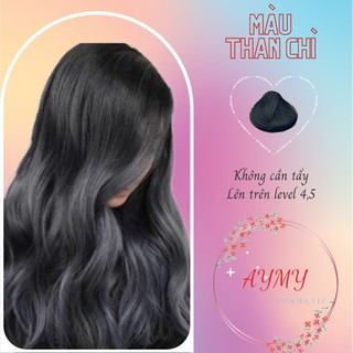 Thuốc nhuộm tóc than chì, đen than chì | không cần tẩy tóc | aymy cosmetic