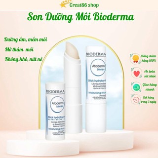 Son dưỡng môi Great86 son dưỡng Bioderma Atoderm Levres dưỡng ẩm, giảm thâm, hết nứt nẻ mềm mịn môi xuất xứ Pháp 4g