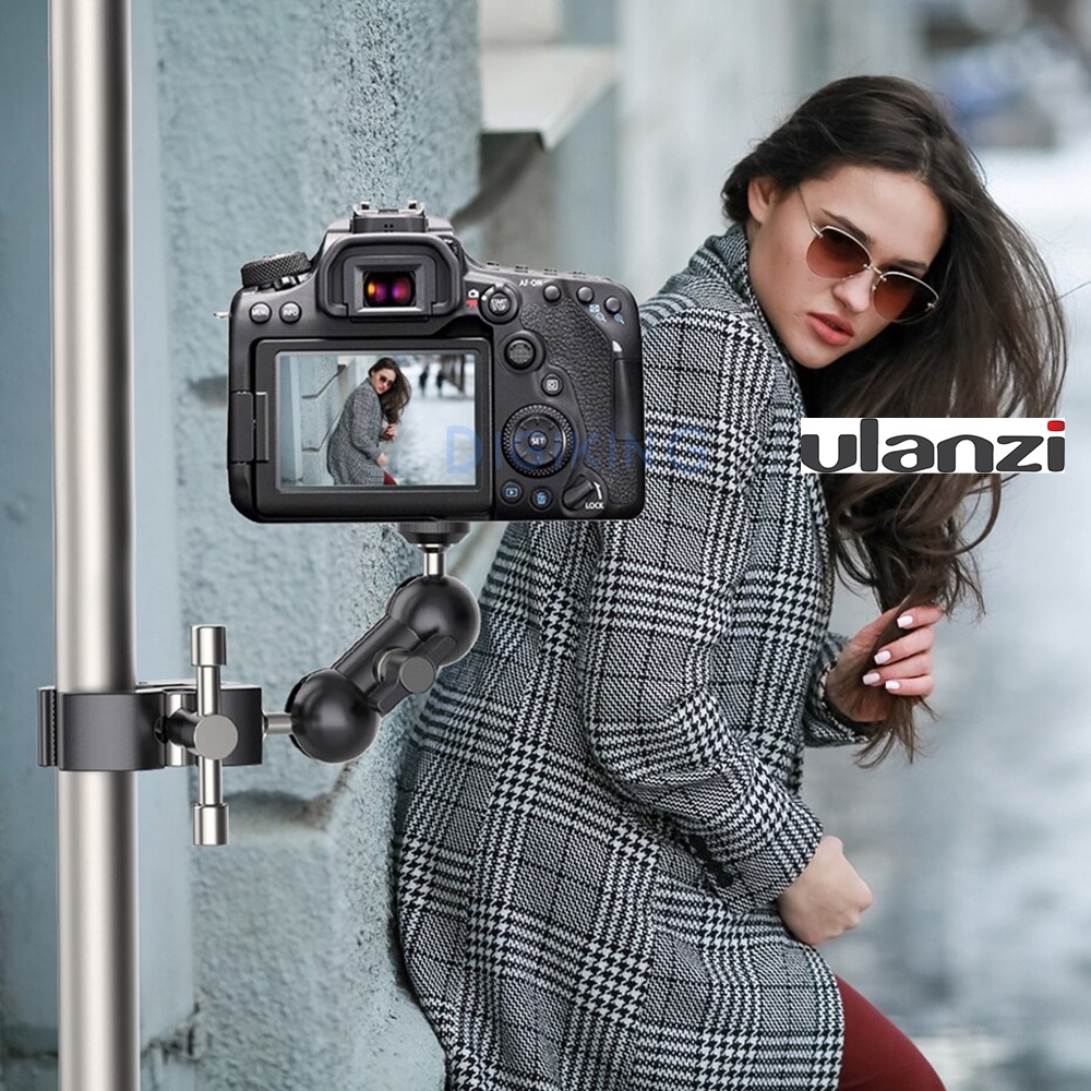 Kẹp đa năng Ulanzi R094 tích hợp Magic Arm bằng kim loại chắc chắn cho máy ảnh