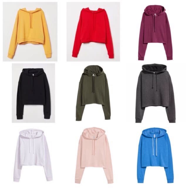 Áo Khoác Crop Top Có Mũ HNM J0K8 Màu Trắng Trơn Đơn Giản Phong Cách Hàn Quốc Trang Trọng Thanh Lịch Cho Thanh Thiếu Niên Trường Học Nữ Thời Trang Áo Thun Oversized Dày Dặn Màu Trắng Phong Cách Hàn Quốc Đơn Giản Dành Cho Nữ Tuổi Teen