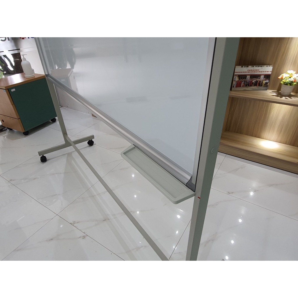 Bảng từ trắng viết bút có chân di chuyển dùng cho văn phòng, trường học, gia đình