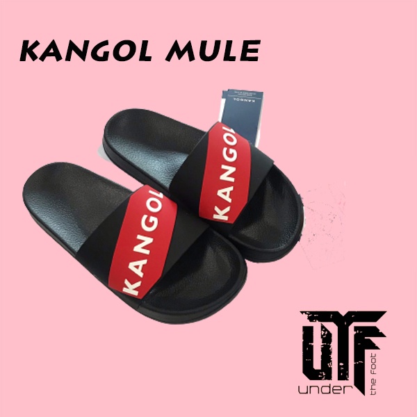 Dép Kangol đen quai đỏ chính hãng 6025220121