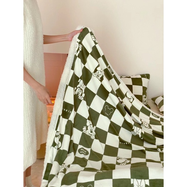 Chăn lông cừu Disney cao cấp, siêu mềm mịn