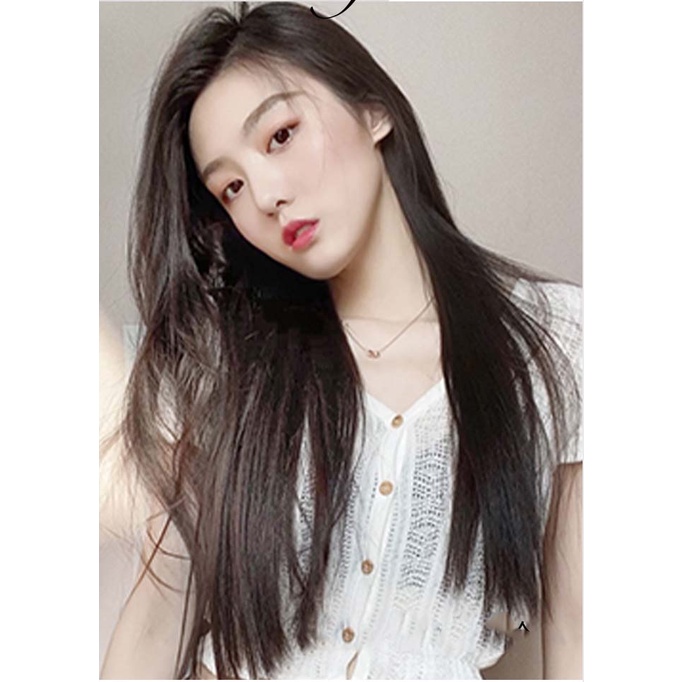 💗TẶNG LƯỚI💗Tóc giả nữ nguyên đầu suông thẳng dài 60cm có da đầu - TG21