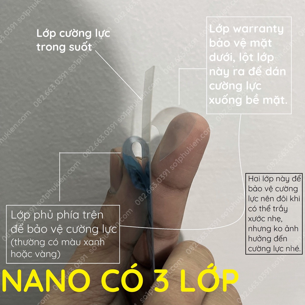Dán cường lực màn hình Vivo V25 / V25E loại nano trong suốt, chống vân tay , bảo vệ mắt