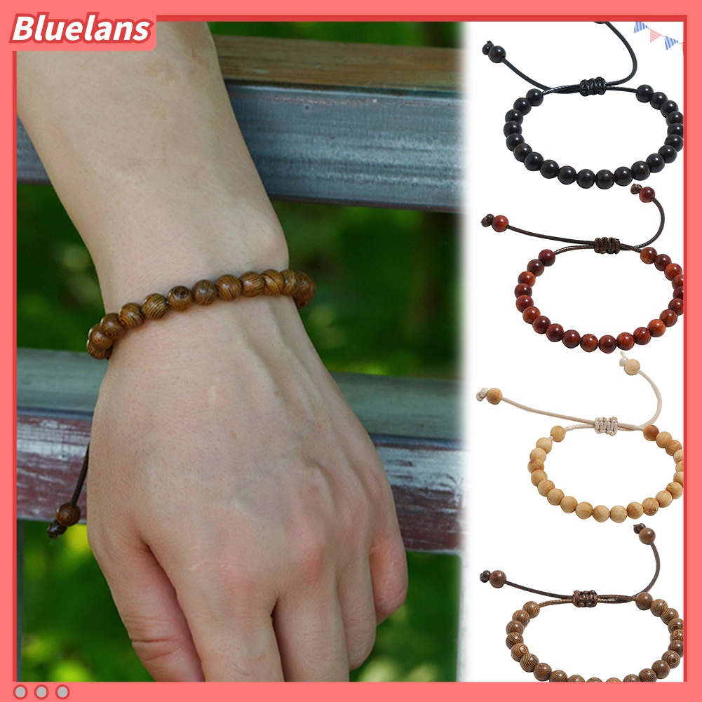 Vòng Tay Chuỗi Hạt Gỗ Thủ Công 48h Thời Trang Cho Nam Và Nữ