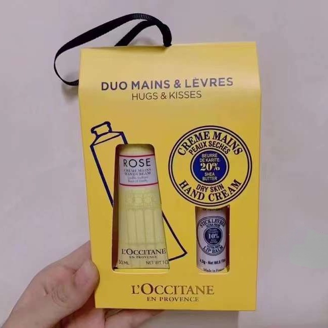 Set 2 Tuýp Kem Dưỡng Da Tay Và Son Dưỡng Môi L 'Occitane