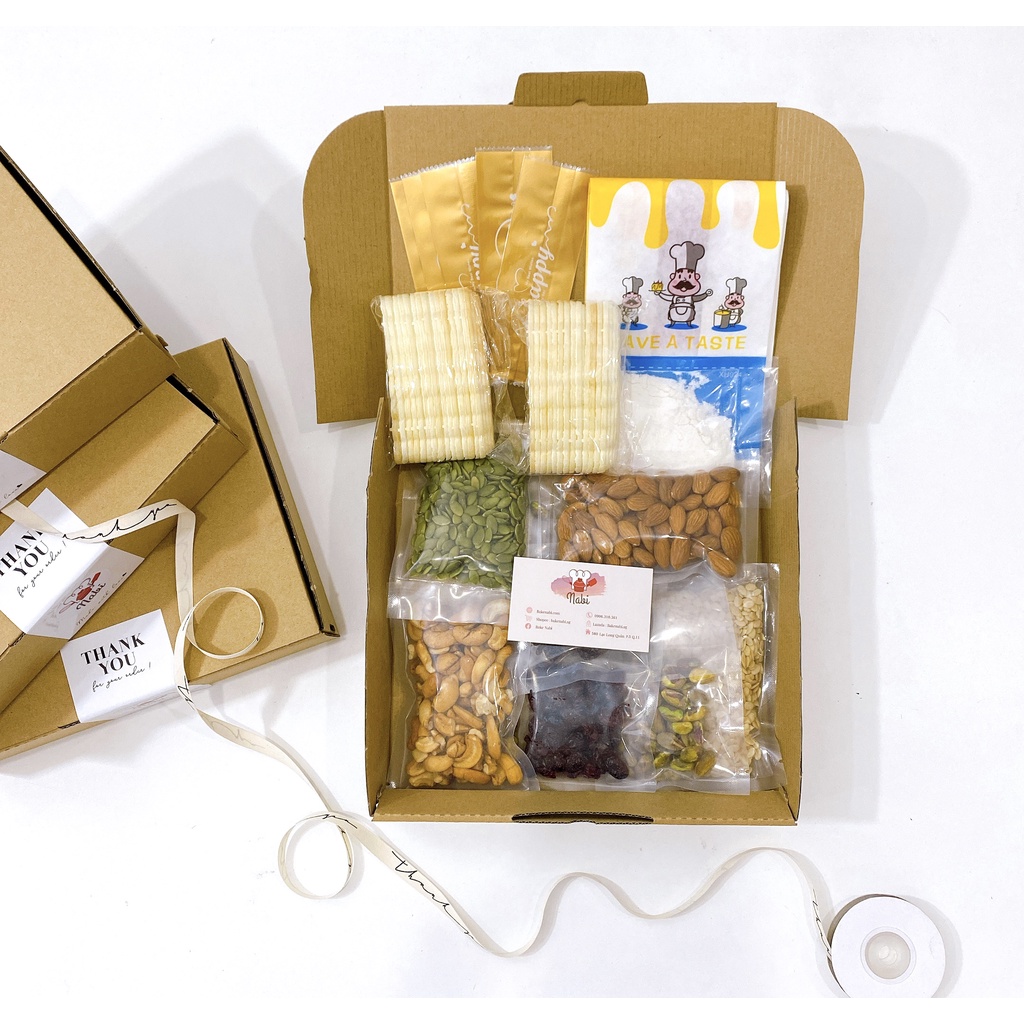 SET NGUYÊN LIỆU BÁNH THUYỀN HẠT DINH DƯỠNG