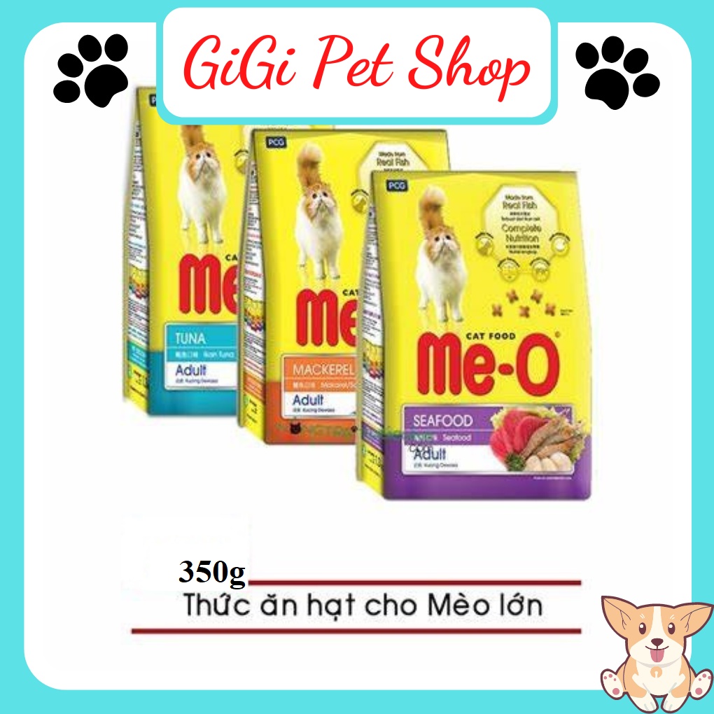 Thức ăn hạt 350g cho mèo lớn Me-o thú cưng trưởng thành bổ sung dinh dưỡng - GiGi Pet Shop