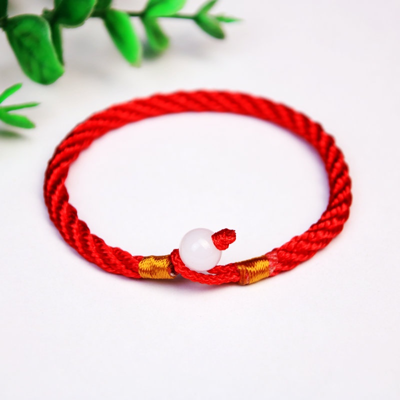 Vòng tay dây chỉ may mắn Rinhoo đan tay thời trang có thể điều chỉnh cho cặp đôi nam nữ