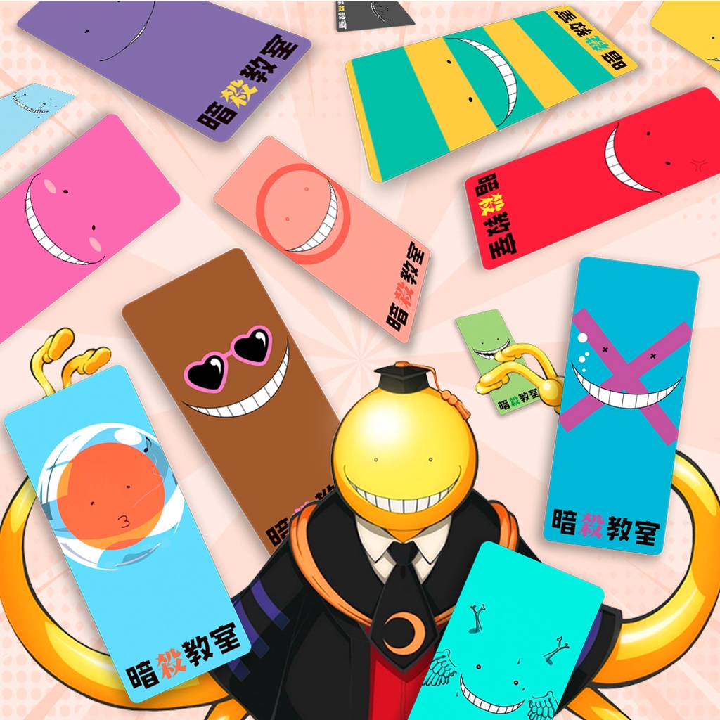 Bộ 14 cái bookmark Korosensei - Assassination Classroom - Lớp Học Á m S át
