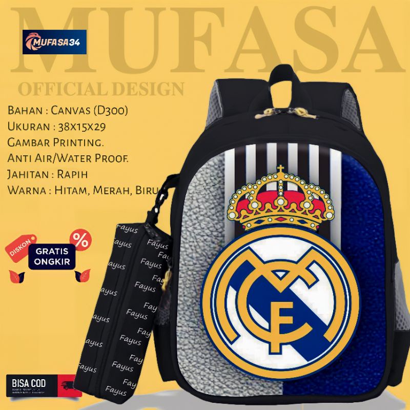Ba Lô Câu Lạc Bộ REAL MADRID Cao Cấp Mới Nhất Năm 2022