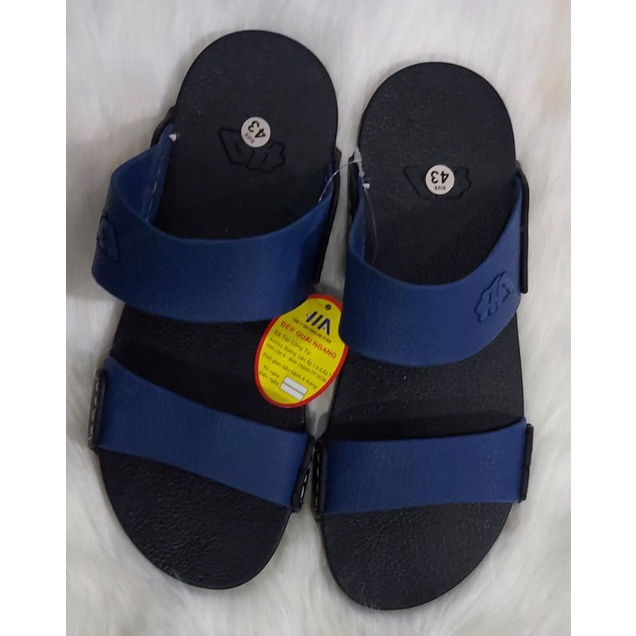 Dép Cao Su 2 Quai Ngang Chỉ May