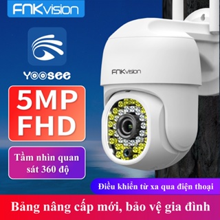 Hình ảnh [FNKvision]Camera Ip Wifi Yoosee 36 đèn NEW 2022 - 5MPCamera ngoài trời - xoay 360-chống mưa-ban đêm có màu