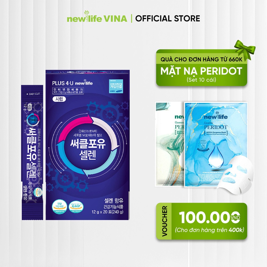 Siro chống oxy hoá Newlife Circle 4U Selenium 60 gói